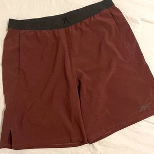 Men’s Reebok Maroon Workout Shorts Size Large